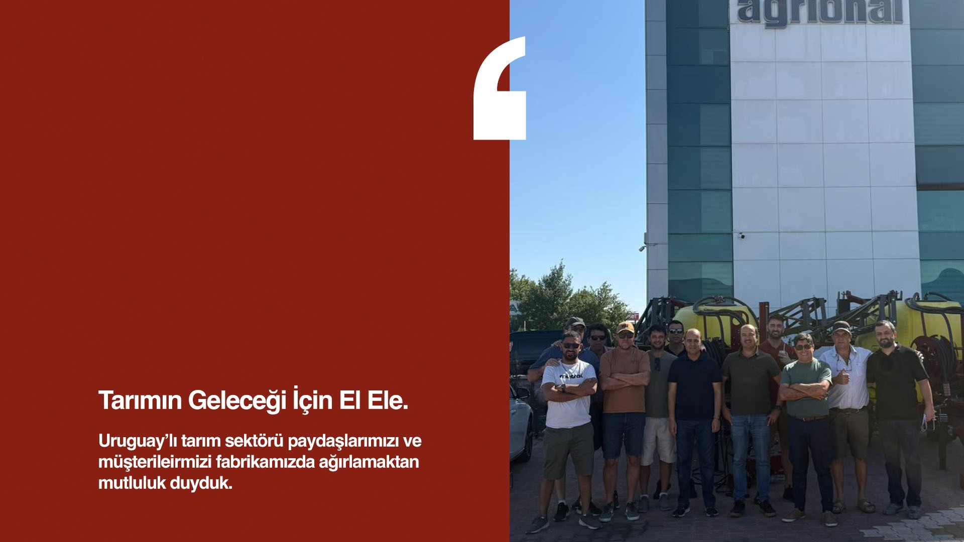 Tarımın Geleceği İçin El Ele.